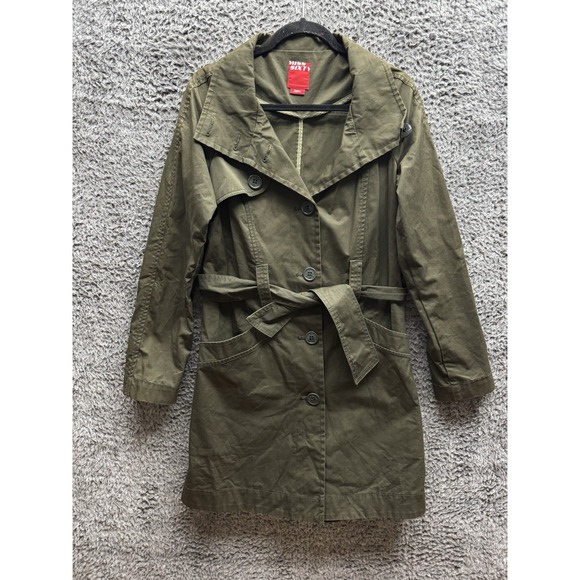 Miss Sixty Jackets & Blazers - Vintage Miss Sixty Y2K Military Style Long Coat in Olive Green Size‎ Small